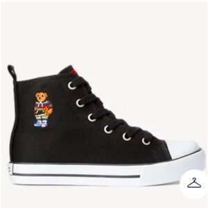 Polo by Ralph Lauren Black High-Top Kids' Sneakers Hamptyn Hi II Bear size 6